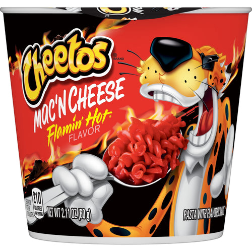 Cheetos Flamin' Hot Mac'N Cheese Pasta with Sauce · Frituras · 2.11 oz · vaso