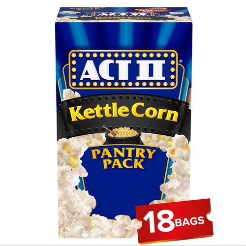 Act II Kettle Corn · Palomitas · 18 pzas de 2.75 oz
