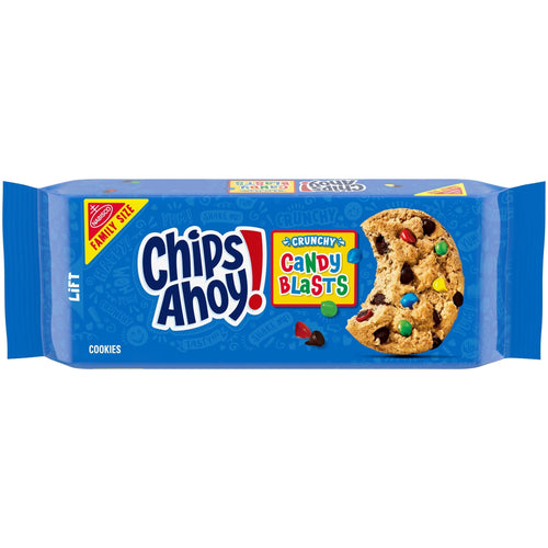 AHOY! Blasts Fudgy Chocolate Chip · Galletas · 18.9 oz · tamaño familiar