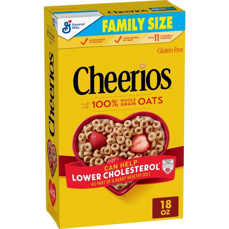 Cheerios Heart Healthy · Cereal · 18 oz · tamaño familiar