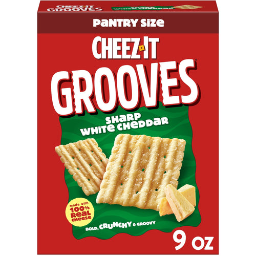 Cheez-It Grooves Sharp White Cheddar · Galletas · 9 oz