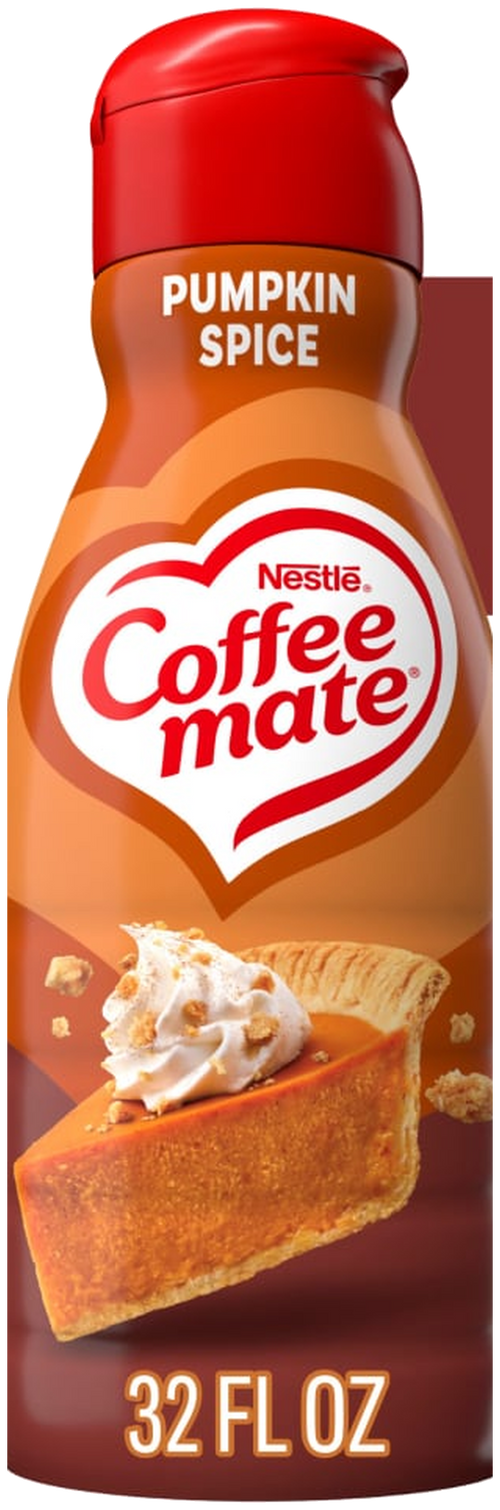 Coffee mate Pumpkin Spice Sweet Like Pumpkin Pie · Crema para café · 32 fl oz · botella
