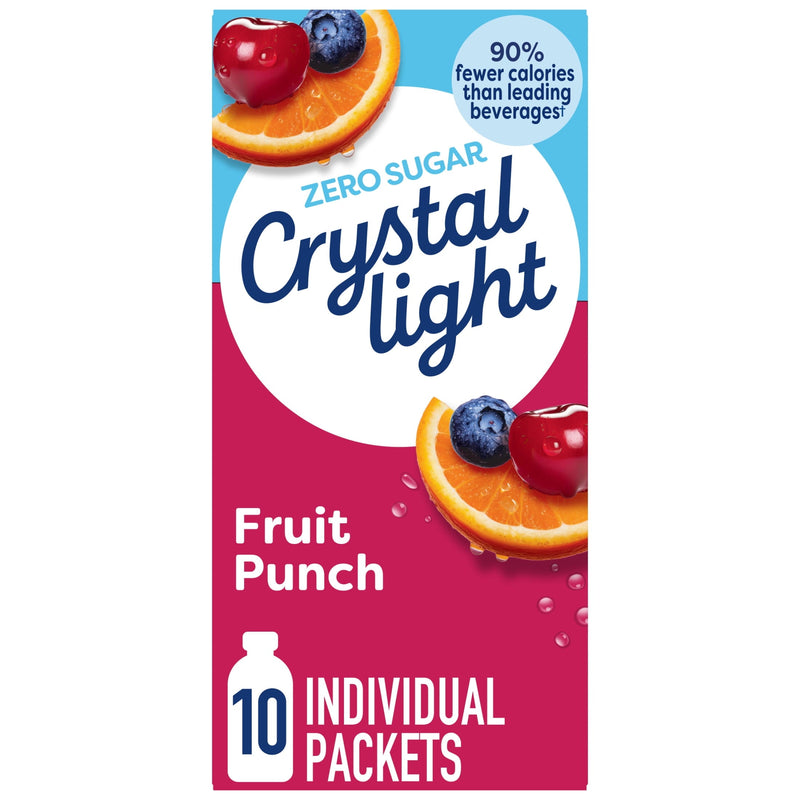 Crystal Light · Polvo para agua · 10 sobres de 0.9 oz