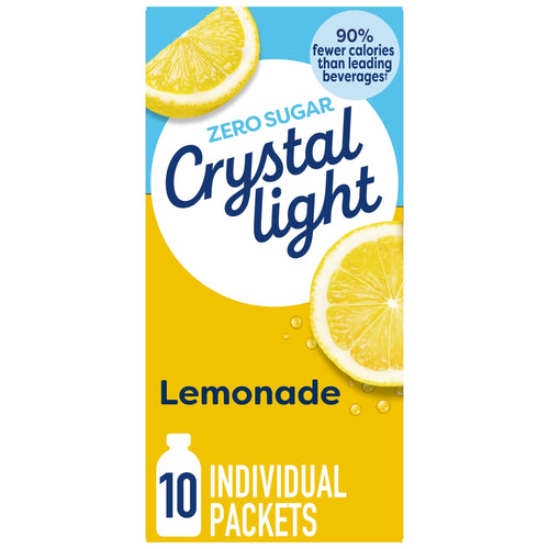 Crystal Light · Polvo para agua · 10 sobres de 1.4 oz