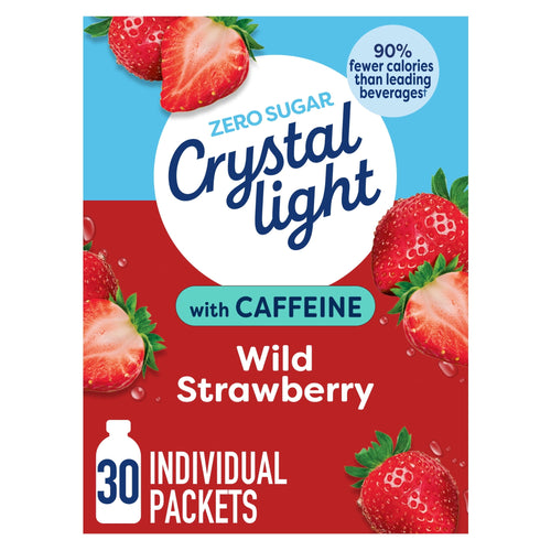 Crystal Light with Caffeine · Polvo para agua · 30 sobres de 3.3 oz
