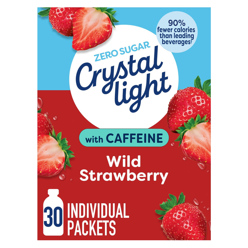 Crystal Light with Caffeine · Polvo para agua · 30 sobres de 3.3 oz