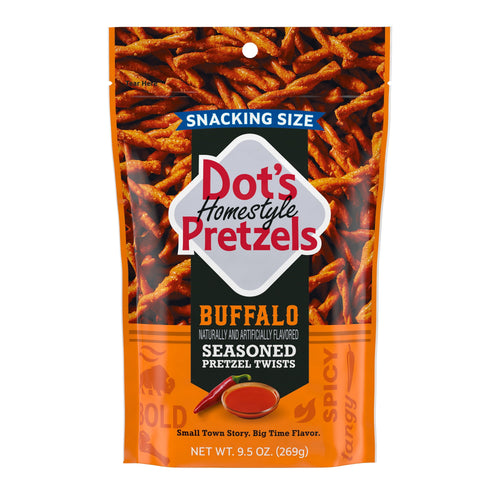 DOT'S Homestyle Buffalo Snacking Size Seasoned Pretzel · Pretzels · 9.5 oz · bolsa