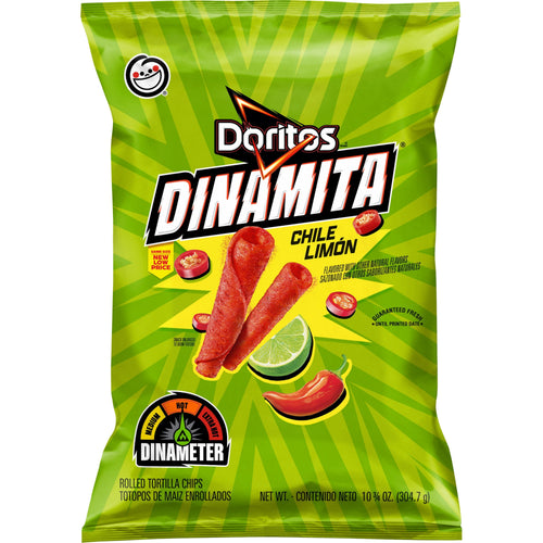 Doritos Dinamita Chile Limon · Totopos · 10.75 oz · bolsa