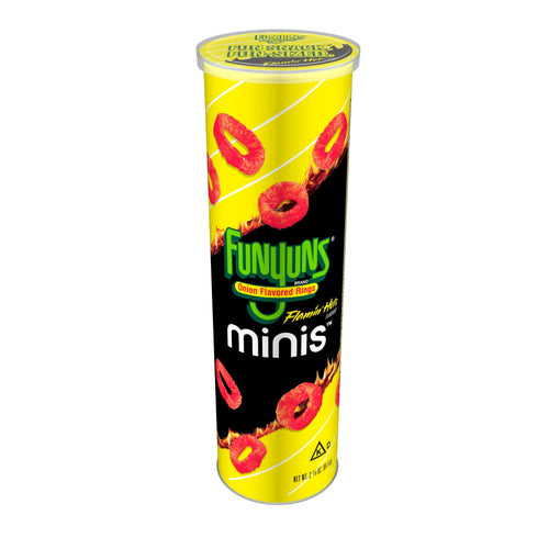 Funyuns Minis Flamin Hot · Snack salado · 2.785 oz · bote