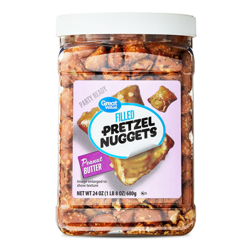 Great Value Peanut Butter Filled Pretzel · Pretzels · 24 oz