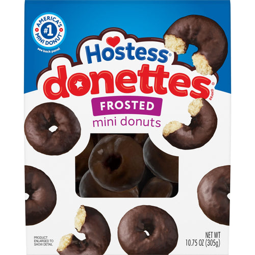 Hostess Donettes Frosted Mini Donuts · Pastelitos · 10.75 oz · bolsa