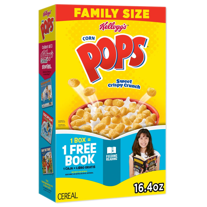 Kellogg's Corn Pops Original 8 Vitamins and Minerals · Cereal · 16.4 oz · tamaño familiar