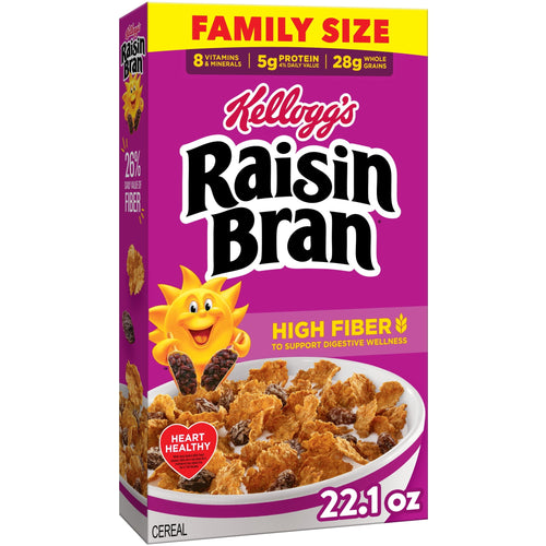 Kellogg's Raisin Bran Original · Cereal · 22.1 oz · tamaño familiar