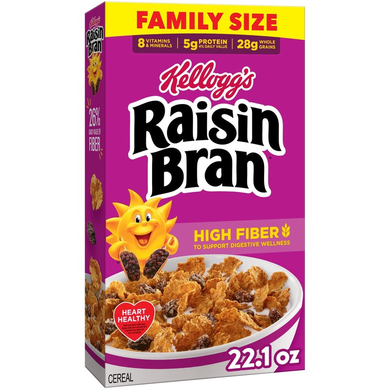 Kellogg's Raisin Bran Original · Cereal · 22.1 oz · tamaño familiar