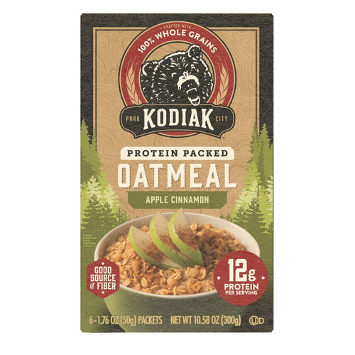 Kodiak Protein-Packed Apple Cinnamon Packets · Avena y hot cakes · 6 pzas de 1.76 oz