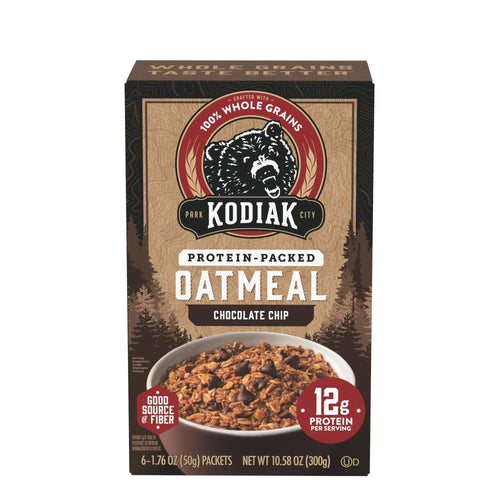 Kodiak Protein-Packed Chocolate Chip Packets · Avena y hot cakes · 6 pzas de 1.76 oz