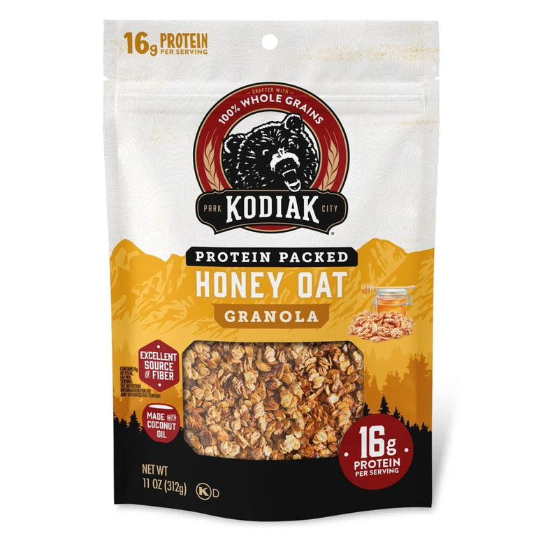 Kodiak Protein-Packed Honey Oat Protein Bag Ready to Eat · Granola · 11 oz · bolsa