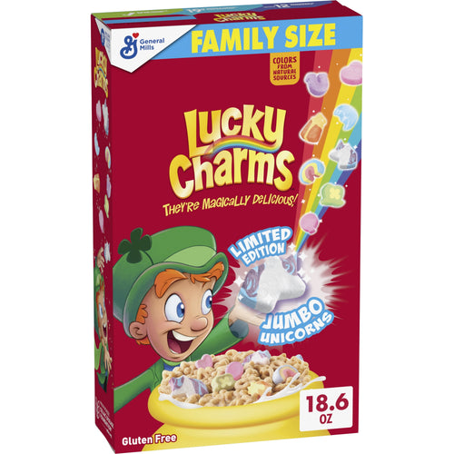 Lucky Charms with Kids · Cereal · 18.6 oz · tamaño familiar