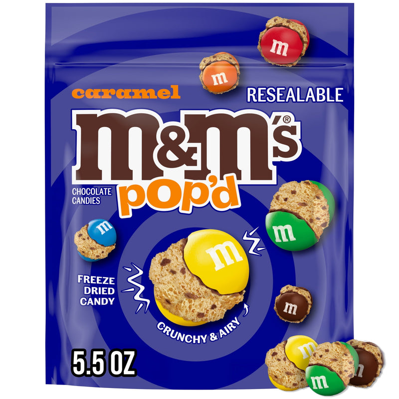 M&M's Pop'd Caramel Chocolate · Surtido · 5.5 oz · bolsa