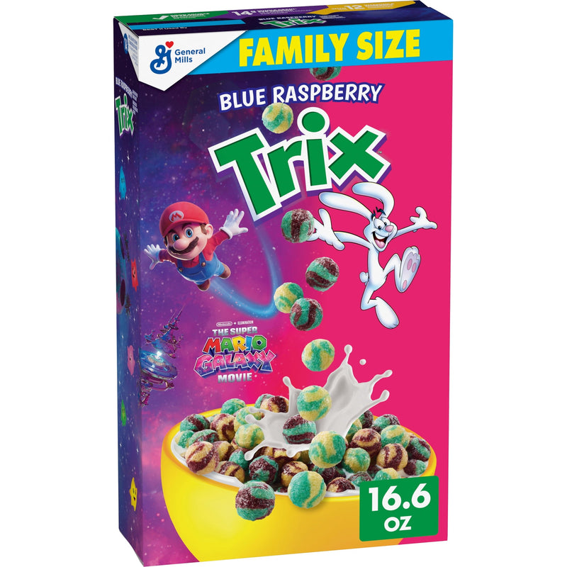 Trix Blue Raspberry · Cereal · 16.6 oz · tamaño familiar
