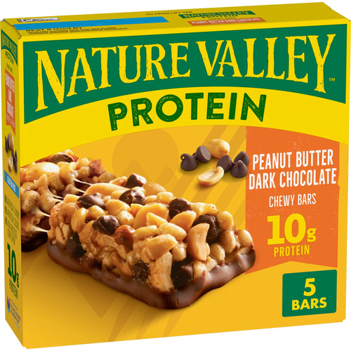 Nature Valley Protein Peanut Butter Dark Chocolate · Snack salado · 5 barras de 7.1 oz