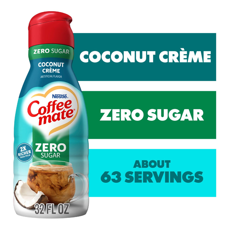 Coffee mate Coconut Creme · Crema para café · 32 fl oz · botella