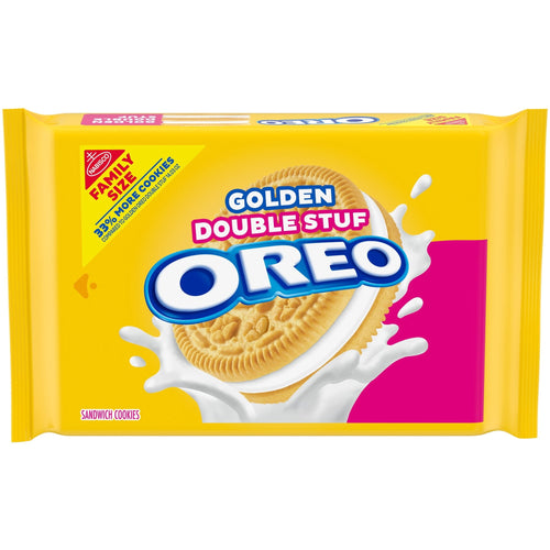 OREO Double Stuf Golden · Galletas · 18.71 oz · tamaño familiar