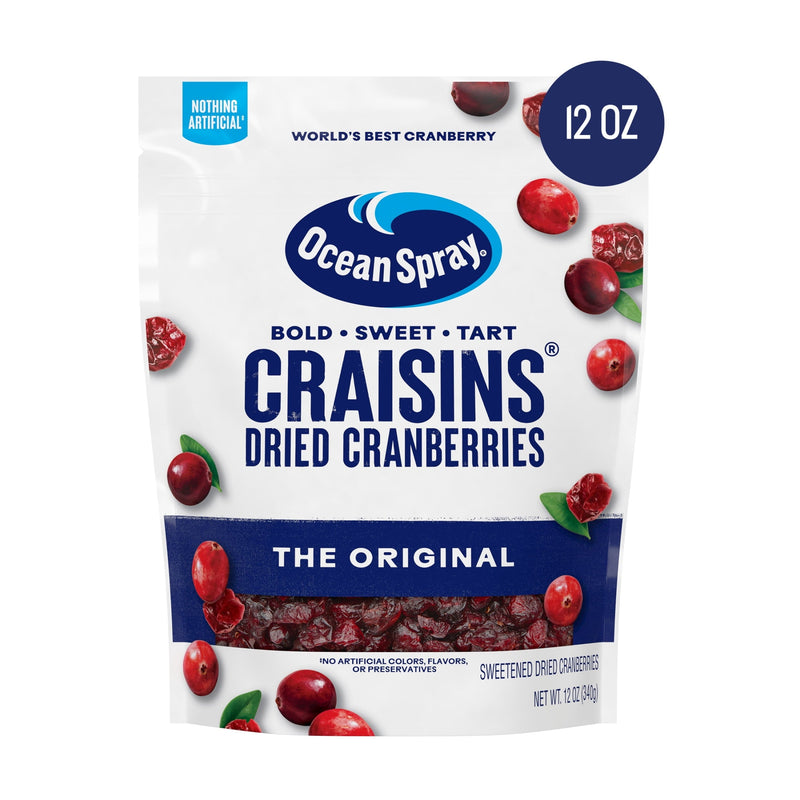 Ocean Spray® Craisins® Original Dried Cranberries Dried · Fruta seca · 12 oz · sobre