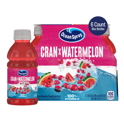 Ocean Spray® Cran-Watermelon™ Cranberry Watermelon Juice · Bebida · 6 pzas de 10 fl oz