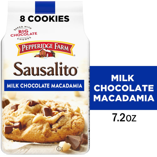 Pepperidge Farm Sausalito Milk Chocolate Macadamia Nut · Galletas · 8 galletas de 7.2 oz