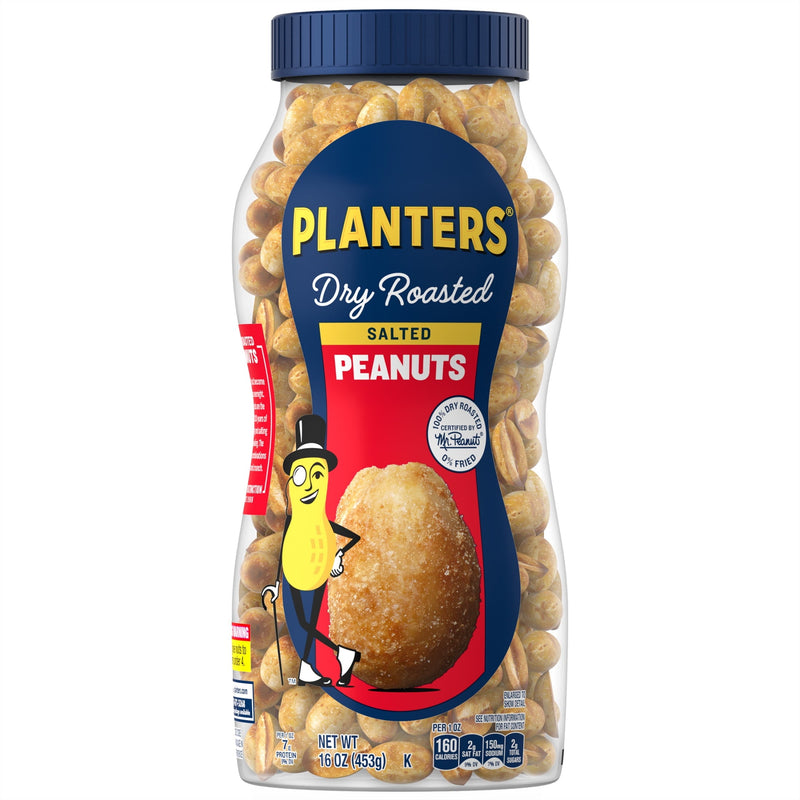 PLANTERS Salted Dry Roasted Party · Snack salado · 16 oz · frasco