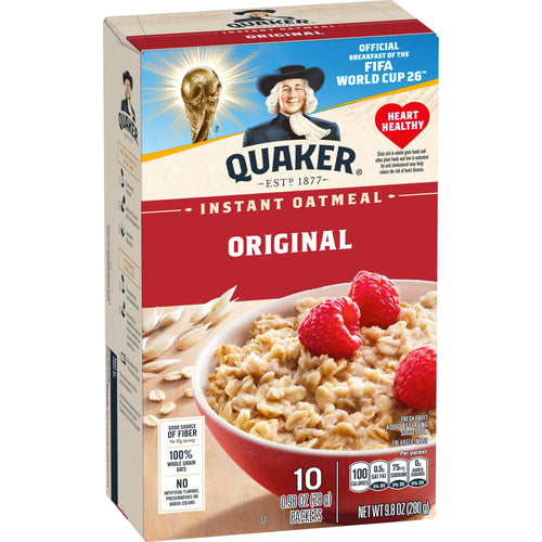 Quaker Original · Avena y hot cakes · 10 sobres de 9.8 oz