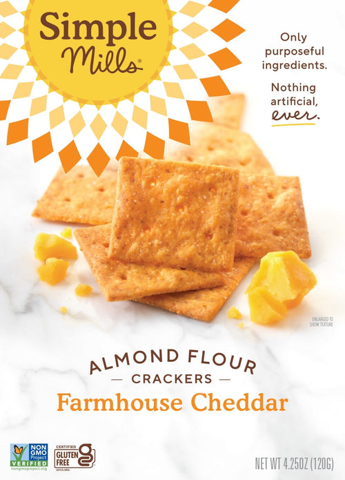 Simple Mills Almond Flour Farmhouse Cheddar · Galletas · 4.25 oz