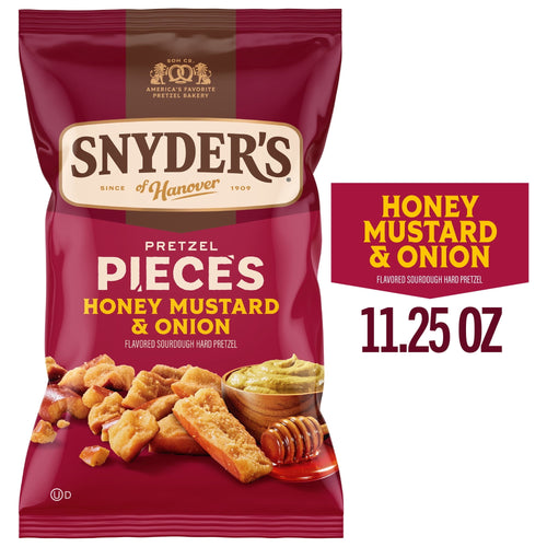 Snyder's of Hanover Honey Mustard & Onion Pretzel Pieces · Pretzels · 11.25 oz · bolsa