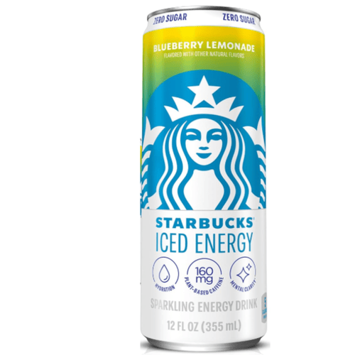 Starbucks Iced Energy Blueberry Lemonade · Café y cremas · 12 fl oz · lata