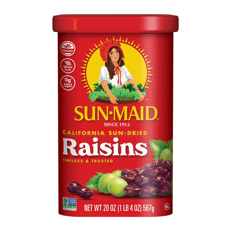 Sun-Maid California Sun-Dried Raisins · Snack salado · 20 oz · bote