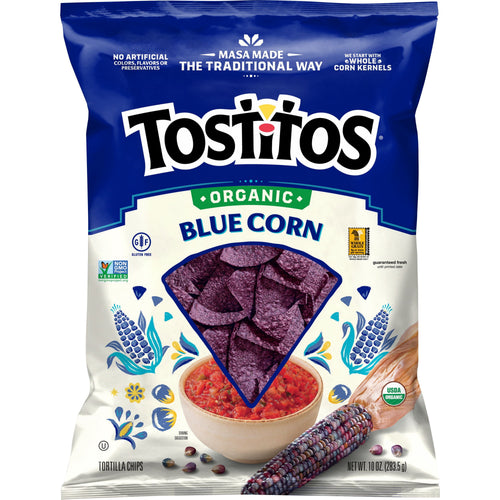 Tostitos Organic Blue Corn · Totopos · 10 oz · bolsa