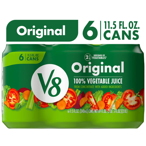 V8 Original 100% Vegetable Juice · Bebida · 6 pzas de 11.5 fl oz