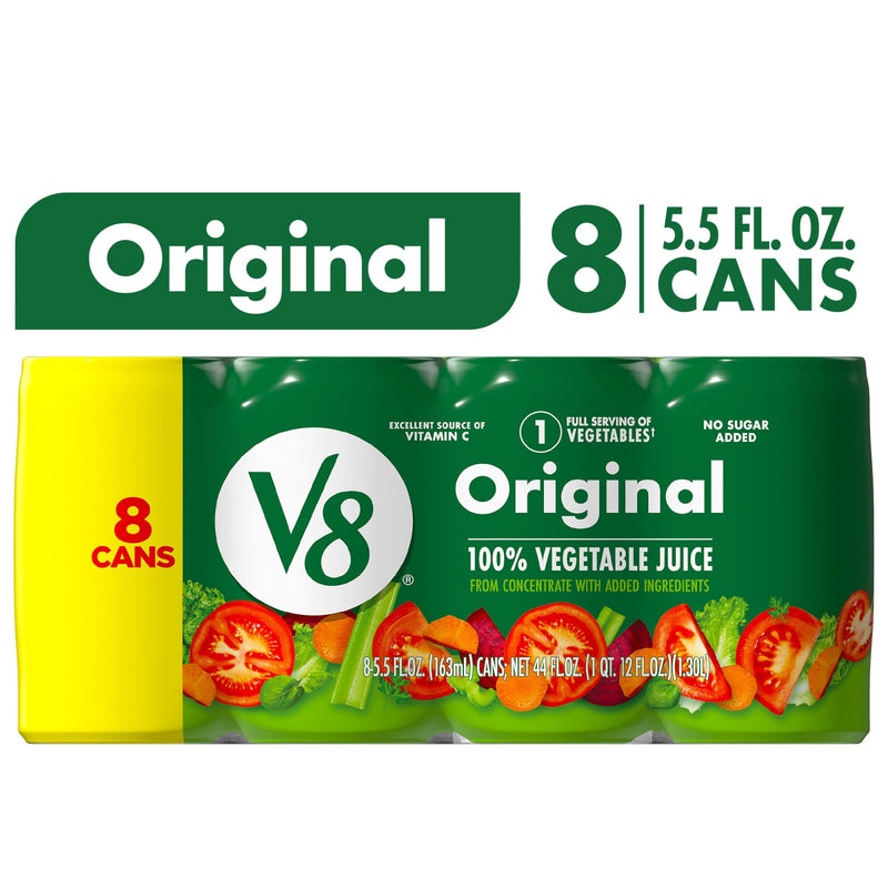 V8 Original 100% Vegetable Juice · Bebida · 8 pzas de 5.5 fl oz