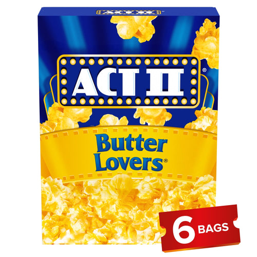 Act II Butter Lovers · Palomitas · 6 pzas de 2.75 oz