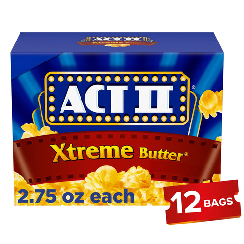 Act II Xtreme Butter · Palomitas · 12 pzas de 2.75 oz