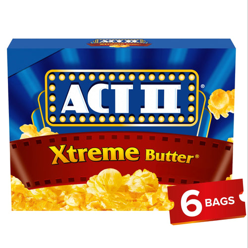 Act II Xtreme Butter · Palomitas · 6 pzas de 2.75 oz