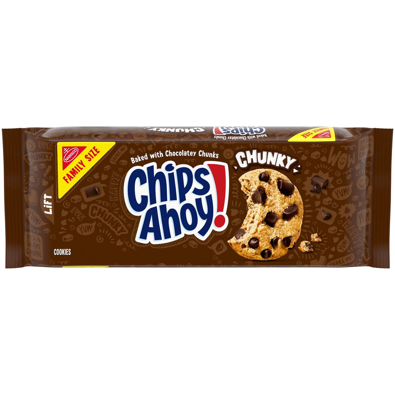 AHOY! Chunky Fudgy Chocolate Chip · Galletas · 18 oz · tamaño familiar