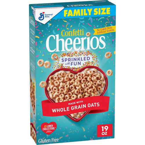 Cheerios Confetti · Cereal · 19 oz · tamaño familiar