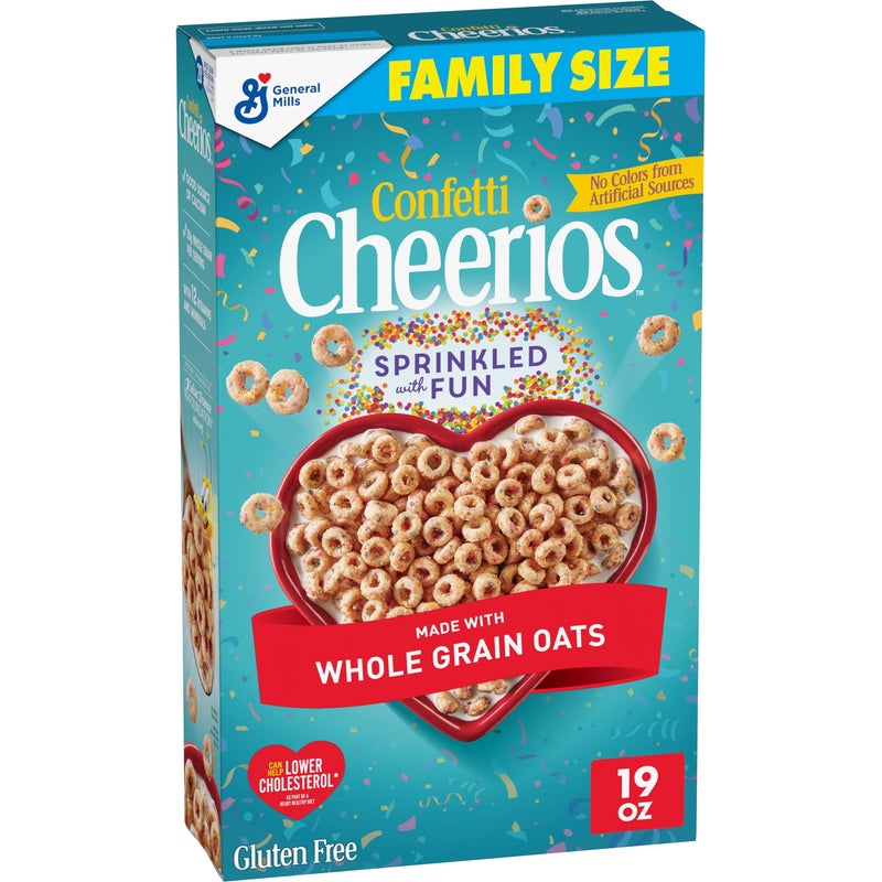 Cheerios Confetti · Cereal · 19 oz · tamaño familiar