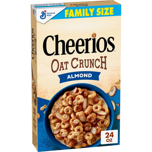 Cheerios Oat Crunch Almond · Cereal · 24 oz · tamaño familiar
