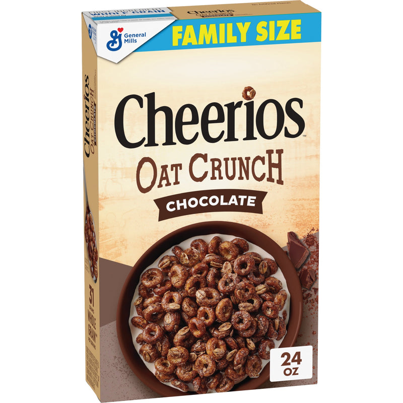 Cheerios Oat Crunch Chocolate · Cereal · 24 oz · tamaño familiar