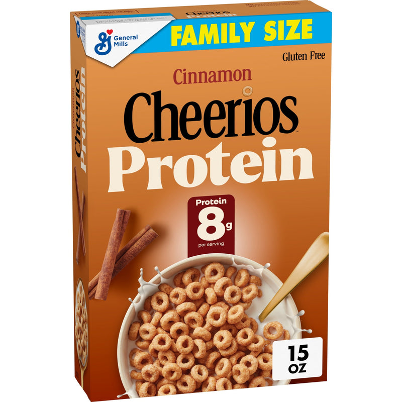 Cheerios Protein Cinnamon · Cereal · 8 g · tamaño familiar