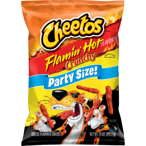 Cheetos Cheese Flamin Hot · Frituras · 15 oz · bolsa · tamaño fiesta