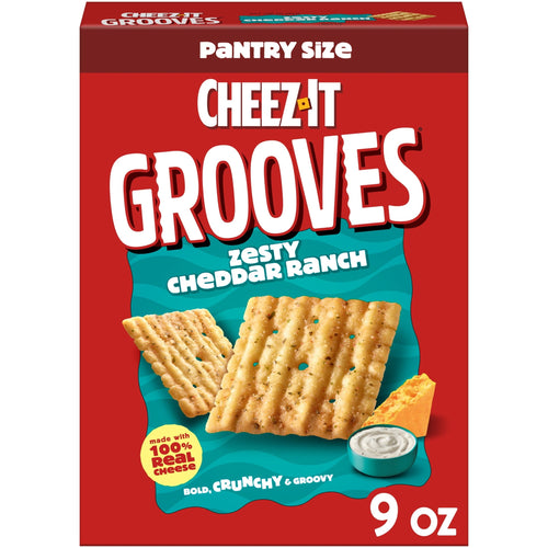 Cheez-It Grooves Zesty Cheddar Ranch · Galletas · 9 oz
